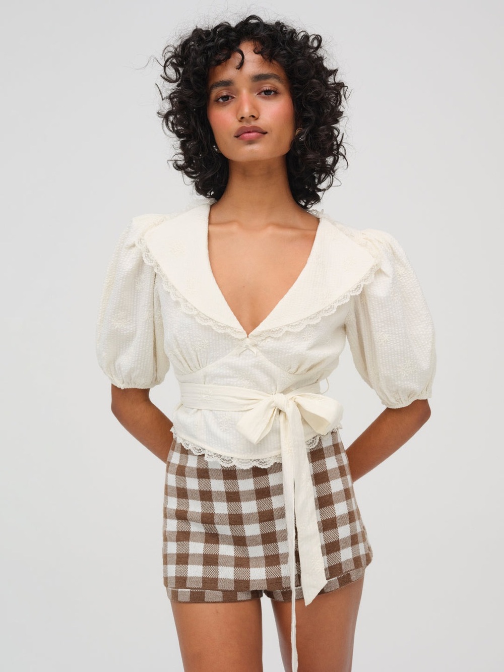 For Love and Lemons Baby Daisy Poplin Top